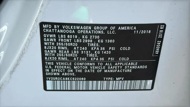 2019 Volkswagen Atlas 3.6L V6 SE w/Technology