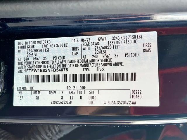 2022 Ford F-150 Platinum