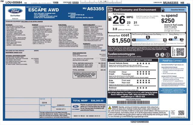 2021 Ford Escape Titanium