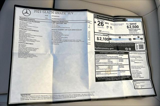2023 Mercedes-Benz GLA-CLASS 4MATIC