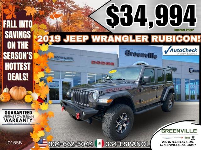 2019 Jeep Wrangler Unlimited Rubicon 4x4 2019 Jeep Wrangler Unlimited Rubicon 4x4