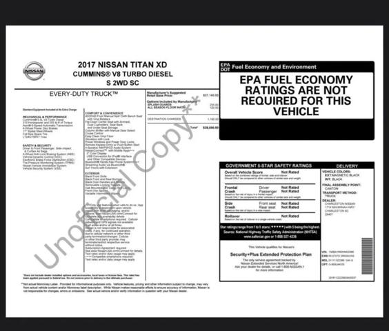 2017 Nissan Titan XD S