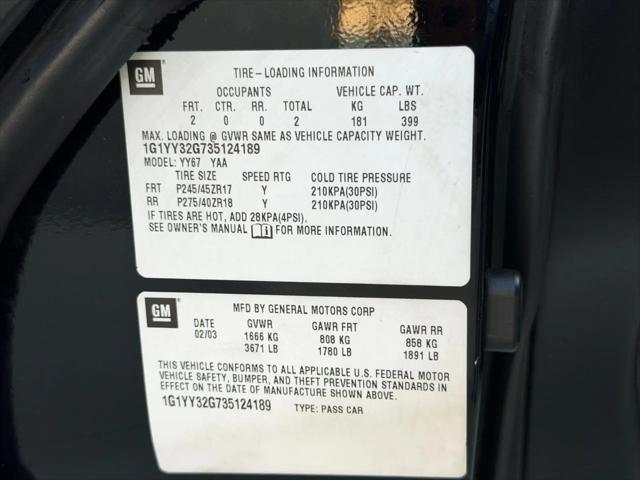 2003 Chevrolet Corvette Base
