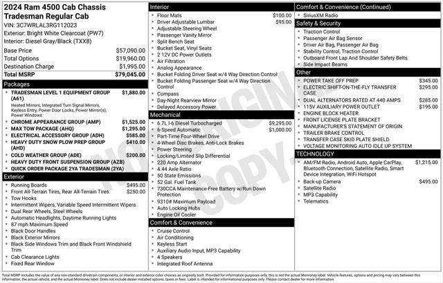 2024 Ram 4500 Chassis Tradesman/SLT