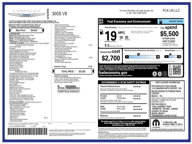 2023 Chrysler Chrysler 300 300S V8