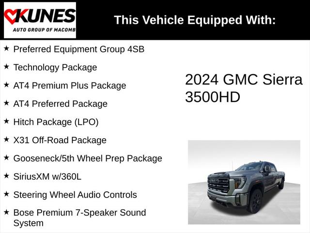 2024 GMC Sierra 3500HD 4WD Crew Cab Long Bed AT4