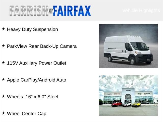 2024 RAM Ram ProMaster RAM PROMASTER 3500 TRADESMAN CARGO VAN SUPER HIGH ROOF 159 WB 