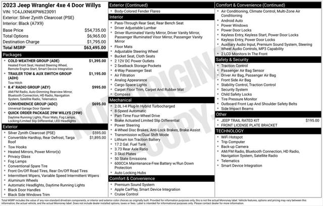 2023 Jeep Wrangler 4xe 4x4 2023 Jeep Wrangler 4xe 4x4