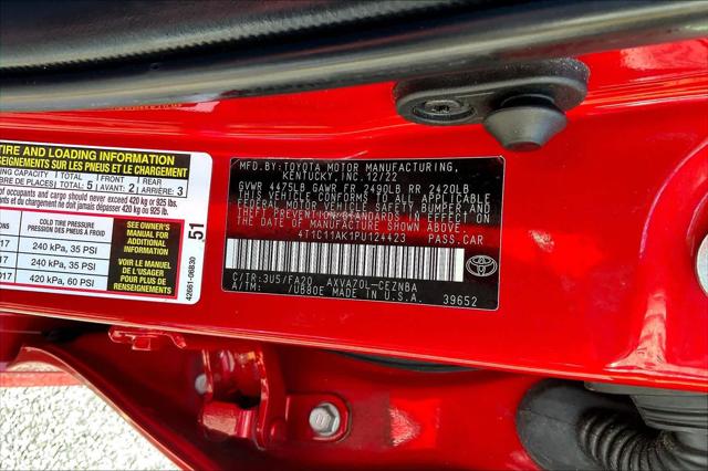 Certified Used 2023 Supersonic Red Toyota LE image 64