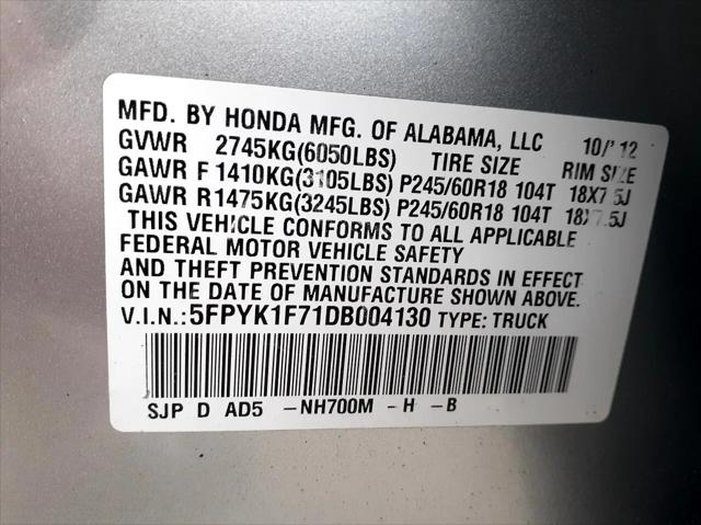 2013 Honda Ridgeline Sport