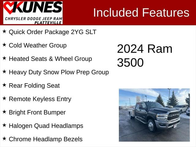 2024 RAM Ram 3500 Chassis Cab RAM 3500 SLT CREW CAB CHASSIS 4X4 60 CA