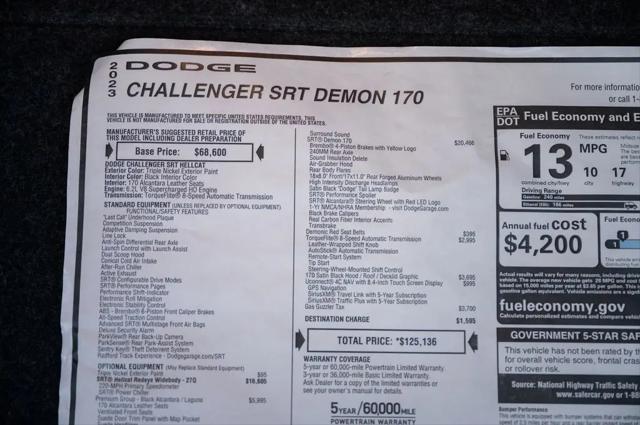 2023 Dodge Challenger SRT Demon