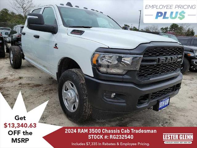 2024 RAM Ram 3500 Chassis Cab RAM 3500 TRADESMAN CREW CAB CHASSIS 4X4 60 CA 2024 RAM Ram 3500 Chassis Cab RAM 3500 TRADESMAN CREW CAB CHASSIS 4X4 60 CA