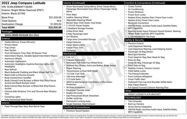 2022 Jeep Compass Latitude 4x4