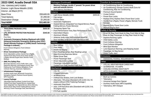 2023 GMC Acadia AWD Denali