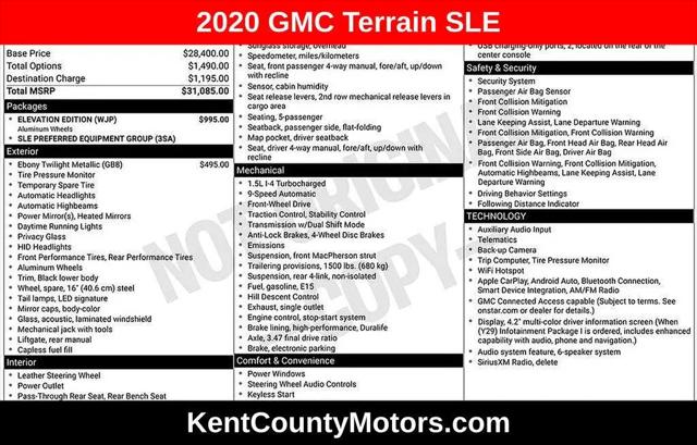 2020 GMC Terrain FWD SLE for sale in Dover, DE