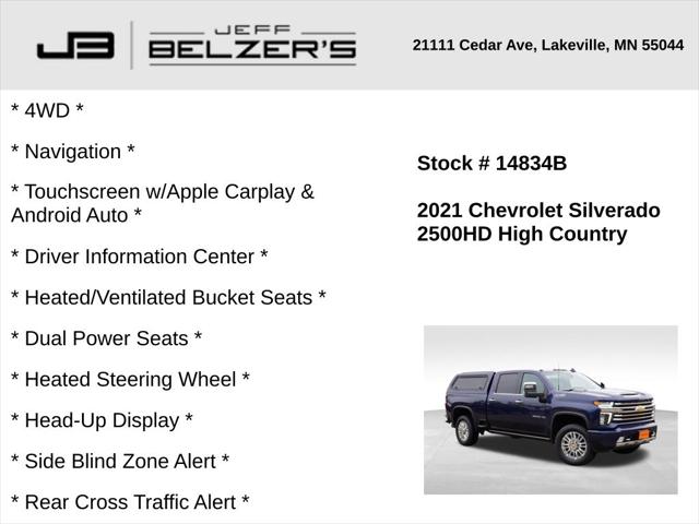 2021 Chevrolet Silverado 2500HD 4WD Crew Cab Standard Bed High Country 2021 Chevrolet Silverado 2500HD 4WD Crew Cab Standard Bed High Country