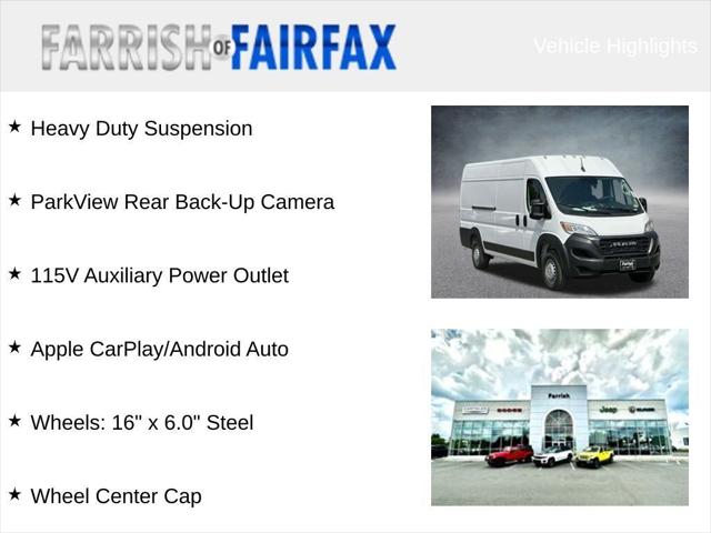 2024 RAM Promaster RAM PROMASTER 3500 TRADESMAN CARGO VAN HIGH ROOF 159 WB EXT 2024 RAM Promaster RAM PROMASTER 3500 TRADESMAN CARGO VAN HIGH ROOF 159 WB EXT