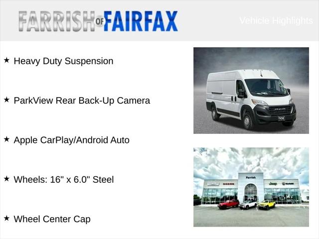2024 RAM Ram ProMaster RAM PROMASTER 3500 TRADESMAN CARGO VAN HIGH ROOF 159 WB EXT