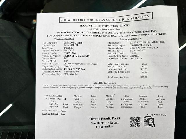2013 INFINITI G37 G37