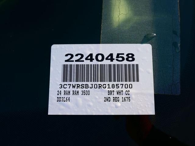 2024 RAM Ram 3500 Chassis Cab RAM 3500 TRADESMAN CHASSIS REGULAR CAB 4X2 84 CA