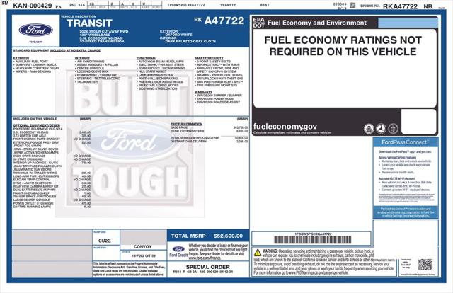 2024 Ford Transit Cutaway Base