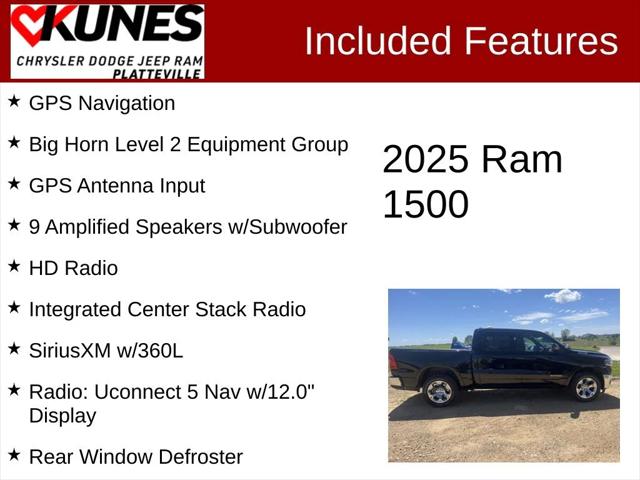 2025 RAM Ram 1500 RAM 1500 BIG HORN CREW CAB 4X4 57 BOX