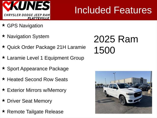 2025 RAM Ram 1500 RAM 1500 LARAMIE CREW CAB 4X4 57 BOX