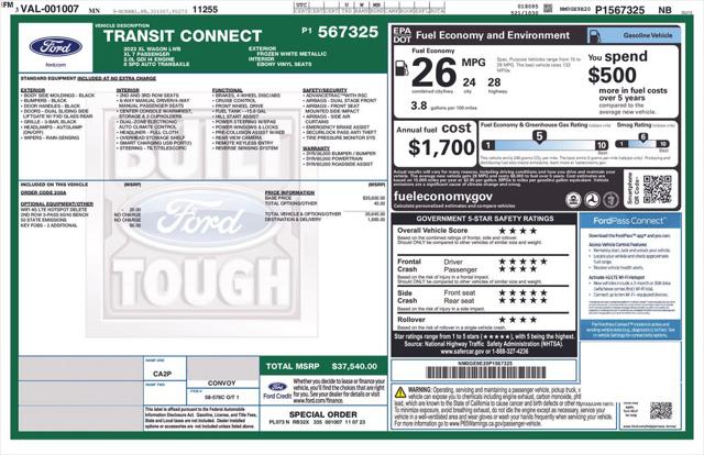 2023 Ford Transit Connect XL Passenger Wagon for sale in Elizabethton , TN