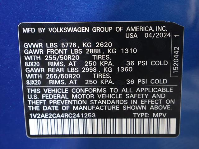 2024 Volkswagen Atlas Cross Sport 2.0T SEL R-Line
