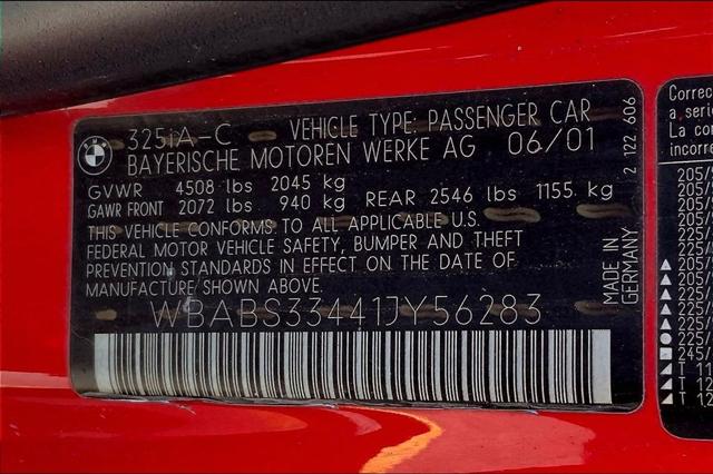2001 BMW 325Ci 325Ci