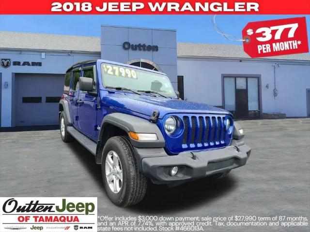 2018 Jeep Wrangler Unlimited Sport S 4x4