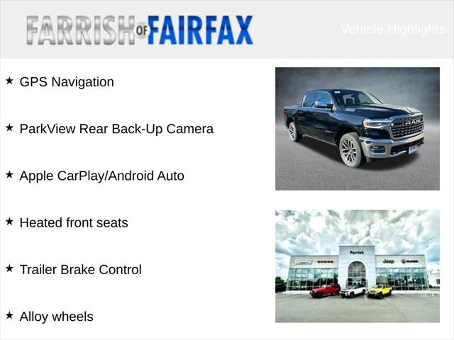 2025 RAM Ram 1500 RAM 1500 LIMITED LONGHORN CREW CAB 4X4 57 BOX