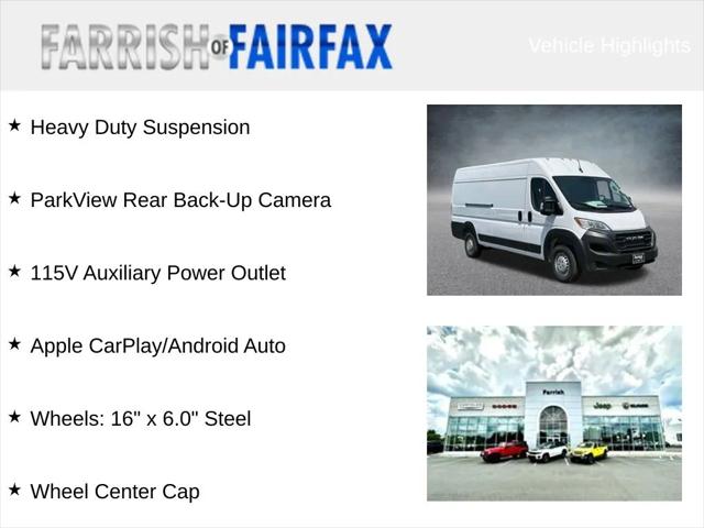 2024 RAM Ram ProMaster RAM PROMASTER 3500 TRADESMAN CARGO VAN HIGH ROOF 159 WB EXT