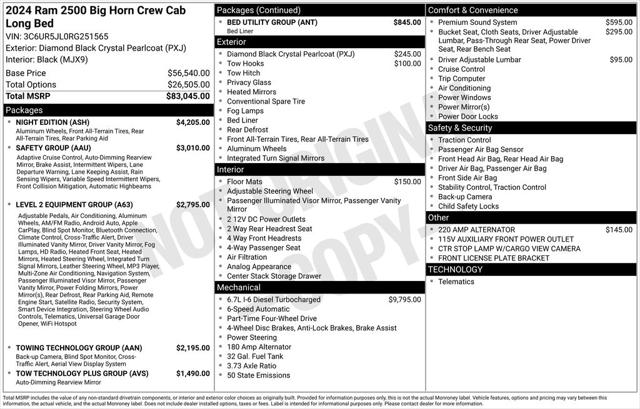 2024 RAM Ram 2500 RAM 2500 BIG HORN CREW CAB 4X4 8 BOX