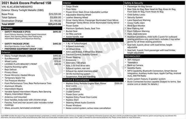 2021 Buick Encore AWD Preferred