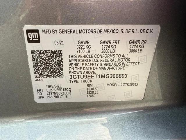2021 GMC Sierra 1500 4WD Crew Cab Short Box AT4