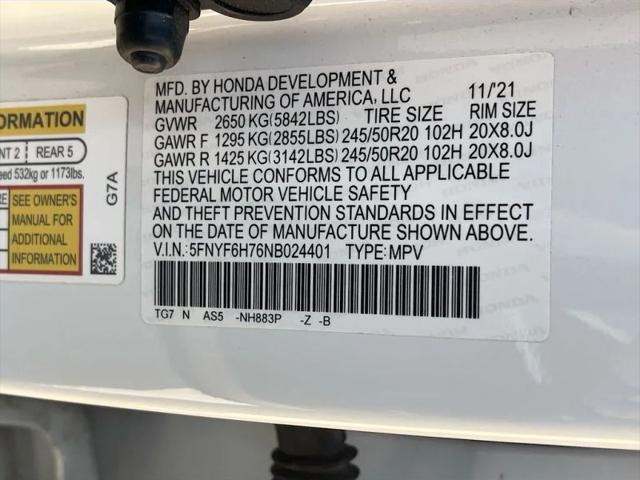 2022 Honda Pilot AWD Black Edition