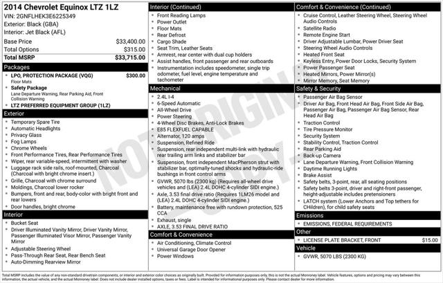 2014 Chevrolet Equinox LTZ