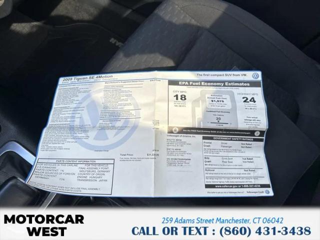 2009 Volkswagen Tiguan SE