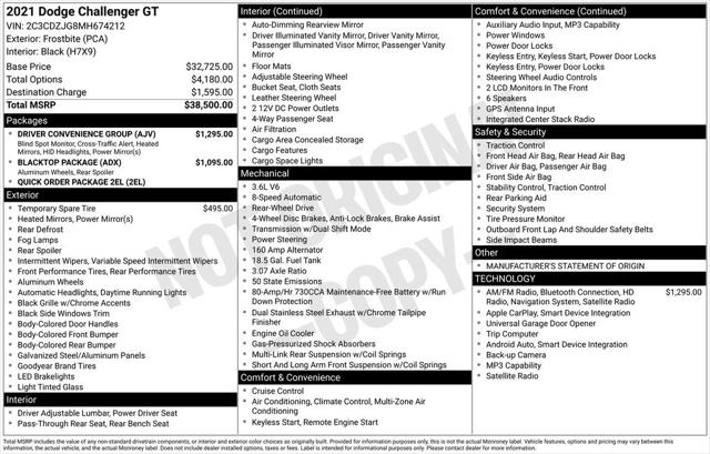 2021 Dodge Challenger GT