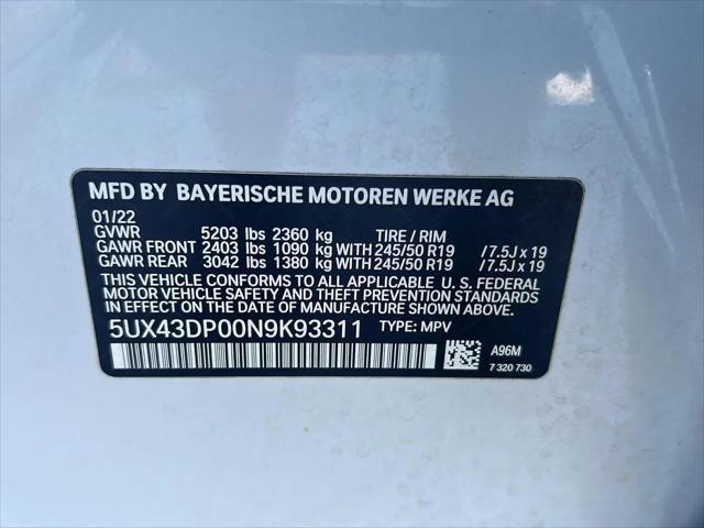 2022 BMW X3 sDrive30i
