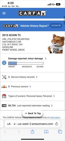 2015 Scion tC Release Series 9.0