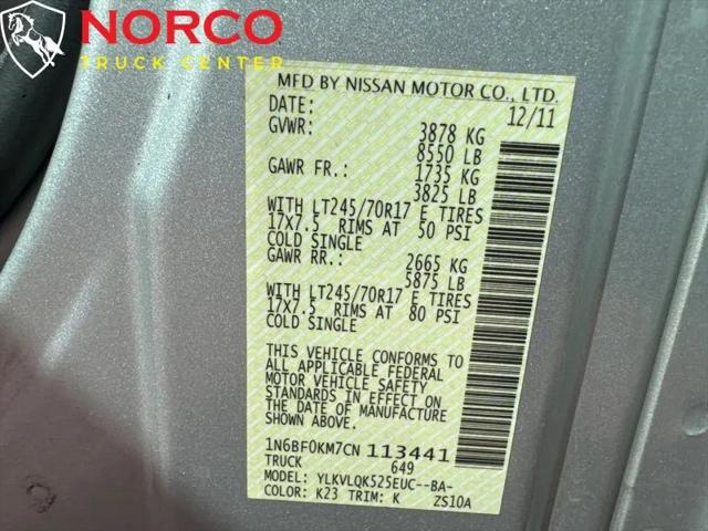 2012 Nissan 1500 NV1500 S V6
