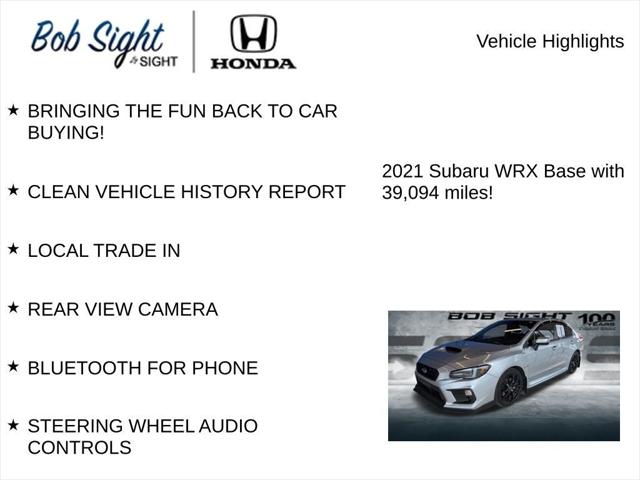 2021 Subaru WRX Base 2021 Subaru WRX Base