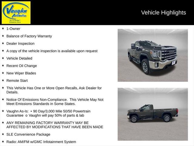 2022 GMC Sierra 3500HD 4WD Regular Cab Long Bed SLE