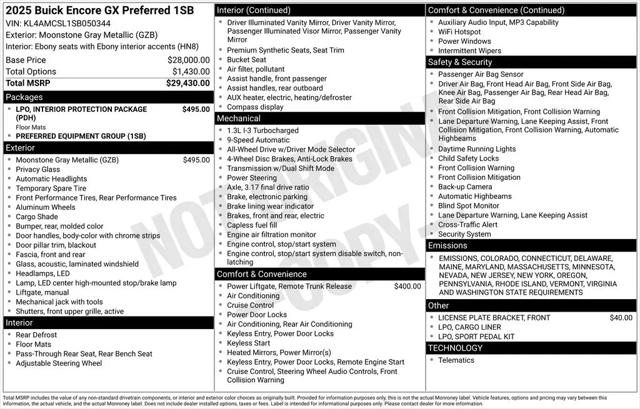 2025 Buick Encore GX Preferred AWD