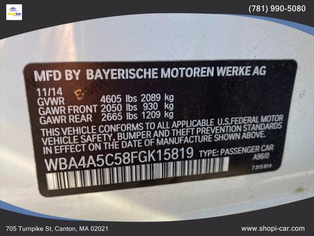 2015 BMW Coupe 428i Gran Coupe 4D