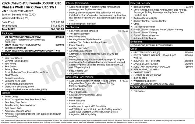 2024 Chevrolet Silverado 3500HD CC Work Truck