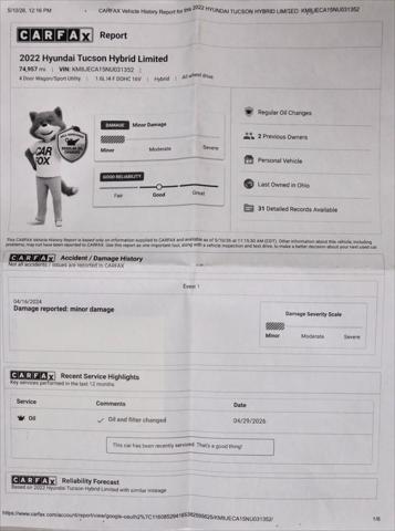 2022 Hyundai Tucson Hybrid Limited
